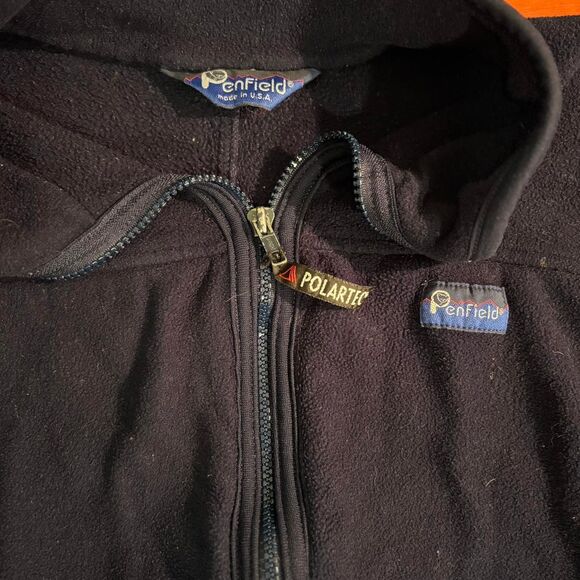 Vintage Penfield Men's Navy Zip Up Fleece Jacket Size M/L - Picture 4 of 5